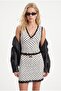 Women's Tinydots Polka Dot White Top and Bottom Set