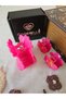 Set of 3 Plum Japanese Rose Hibiscus Flower Hairpin Set - Stylish Hawaiian Beach Hairpin - 2