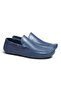 Dark Blue Shilingir Dark Blue Color Laceless Genuine Leather Men's Shoes