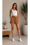 Women's Elastic Waist Linen Shorts - 4