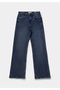 Loose Bootcut Fit Women's Mid Indigo Denim Jean Pants - 7