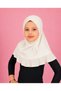Pink Hijab for Kids – Modest Islamic Headscarf with Lace Ruffle Trim & Decorative Bow, Cute Muslim Hijab for kids - 2