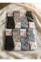 Patterned Combed Cotton Booties Socks 12-Pack - 4