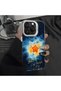Realme 12 Lite Compatible Silicone Edge Hard Back Case Star Patterned Lover Couple Phone Case - 8
