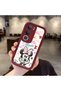 Vivo Y19S Compatible Case Camera Protector Minnie Pattern Burgundy Lover Couple Silicone Phone Case