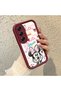 Tecno Camon 40 Pro 5g Compatible Case Camera Protector Minnie Pattern Claret Red Lover Couple Silicone Phone Case - 3