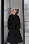 Black Premio Lined Trench Coat - 4