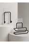 Practical Adhesive Roll Paper Holder and Towel Cloth Hanger 2-Piece Organizer Set - 4