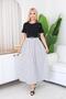 Polka Dot Detailed Belted Dress - 8