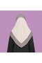 Modest Islamic Abaya with Layered Hijab Design for Kids – Elegant Muslim Modest Wear - 4