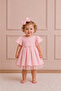 Girl's Tulle Bow Evening Dress and Buckle Set Birthday and Special Occasion Dress