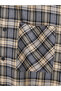 Vizyon New Season Indigo Regular Fit Plaid Men's Shirt Jacket - 6