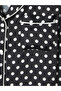 Lcw Dream Black Shirt Collar Polka Dot Women's Pajama Set - 7