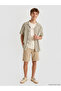 Nevavm Short-Sleeved Striped Boy's Shirt with Difference - 2