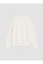 Lcw Kids Ecru Crew Neck Printed Girls' 2-Piece Sweatshirt - 4
