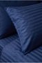 Striped Satin Double Duvet Cover Set |   100% Cotton |   200X220 cm Duvet Cover, Striped Elastic Sheet, 2 Pieces of 50X70 cm Pillowcases |   Stylish and Elegant |   Hotel Comfort - 3