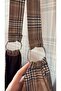 Chocolate Plaid Pattern Bag / Chocolate Plaid Pattern Shoulder Bag (28*49) - 3