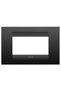Gewiss Chorus Geo frame, 4 modules, satin black, for socket / switch - 2