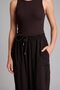 Jogger Fit Elastic Waist Ankle Length Modal Brown Trousers I0511Ax26Sm - 4