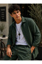Men's Long Sleeve (Shirt and Trousers) Wrinkled Loose-Fit Suit