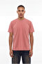 Men's Basic Relaxed Slim Cotton T-Shirt Coral - 3