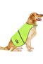 Safety vest, reflective, light green.