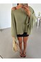 Six-Staple Batwing Blouse - Khaki - 3