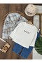 Lumberjack Shirt, Friends Embroidered Hat, Long Sleeve Badi Lycra Jeans, 4-Piece Baby Boy Set - 2