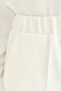 Elastic Waist High Waist Trousers - Ecru - 3