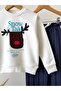 Boys' Cotton Deer Appliqué School Sweatshirt and Striped Sweatpants Set - 4
