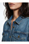 Esvab • Modern & Distinctive Shirt Roba Collar Women's Jean Jacket - 3