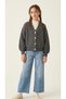 Girl's Knitted Buttoned Knitwear Cardigan Gray 6/14 Years - 2