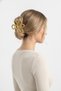 Yellow Color Flower Figured Large and Small Size 3-Piece Hair Clip Set - 3