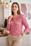 lace patterned gold buttoned basic jacket - 2