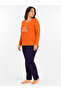 Plus Size Sweet Dreams Seasonal Orange Pajama Set - 4