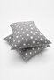 Covered Model Gray Star Patterned Baby Pillowcase 35X45 cm (2 Pieces) - 2