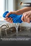 Microfiber Cleaning Cloth 3 Pieces |   Glass, Kitchen, Bathroom, Thick Textured, Long-Lasting Magic Cloth, Water-Resistant Blue Cleaning Cloth - 4