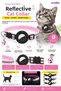 Reflective Airtag Cat Collar - Safety Buckle Collar with Bell