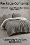 Valmia Double 4-Layer Muslin Bedspread 220X230 cm Buldan Handmade Unfilled Fringed Bedspread - 2