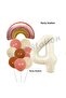 Bohemian Rainbow Balloon Set Boho Rainbow and Cream Number Balloon Concept Birthday Party Set