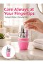 Preminium Nail Care Manicure Pedicure Set 4 Piece Pink Practical Daily Use New Generation