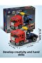 84 Pieces Ctiy Compatible Building Block Tow Truck Set Construction Toy with Pull and Drop Car for Ages 6+ - 3