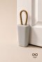 Mineral Concrete Door Stopper with Rope Handle Decorative Object Ancre Handmade