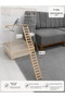 Natural Wooden Bird Ladder 80 cm |   19-Step Cage Gate Hanging Climbing Ladder |   For Budgerigars, Cockatiels, Parakeets, and Small-Medium Sized Birds - 2