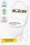 Toilet Sticker Three Cute Lazy Animals Sleepy, Enjoyable and Joyful Fun Bathroom Sticker Set - 2