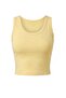 Sarı Fırçalı Soft Kumaş Örme Spor Üst/Bluz THMSS26BZ00008 - 5