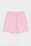 Pink Elastic Waist Wide Leg Shorts with Pockets Tdrss26Sr00017 - 3