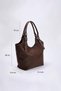 Brown Bird's Eye Detailed Women's Maxi Shoulder Bag Takss26Oc00028