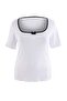 Ecru Square Neck Bow Detailed Knitted Plus Size Blouse Tbbss26Af00150 - 4