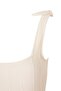 Ecru Textured Square Neck Covered Bow Detailed Regular Swimsuit Tbess26Ma00103 - 6